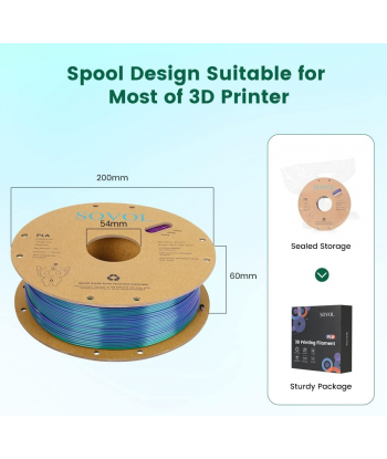 Sovol PLA Silk Cuivre/Violet/Vert