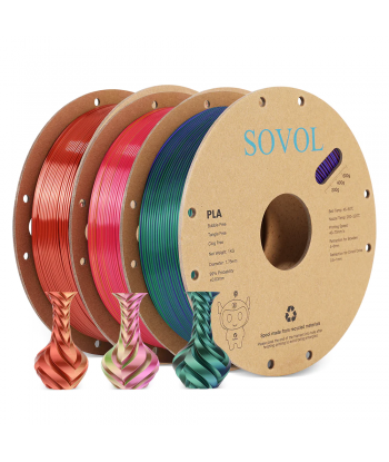 Sovol PLA Silk Cuivre/Violet/Vert