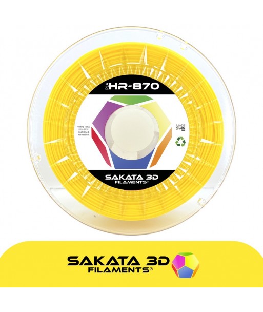 Filament PLA 3D870 Sakata 3D JAUNE - 1.75mm, 1 Kg